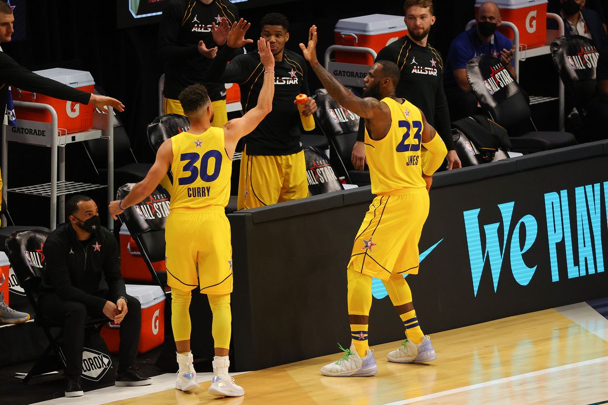 Stephen Curry - LeBron James - Team LeBron - All Star 2021